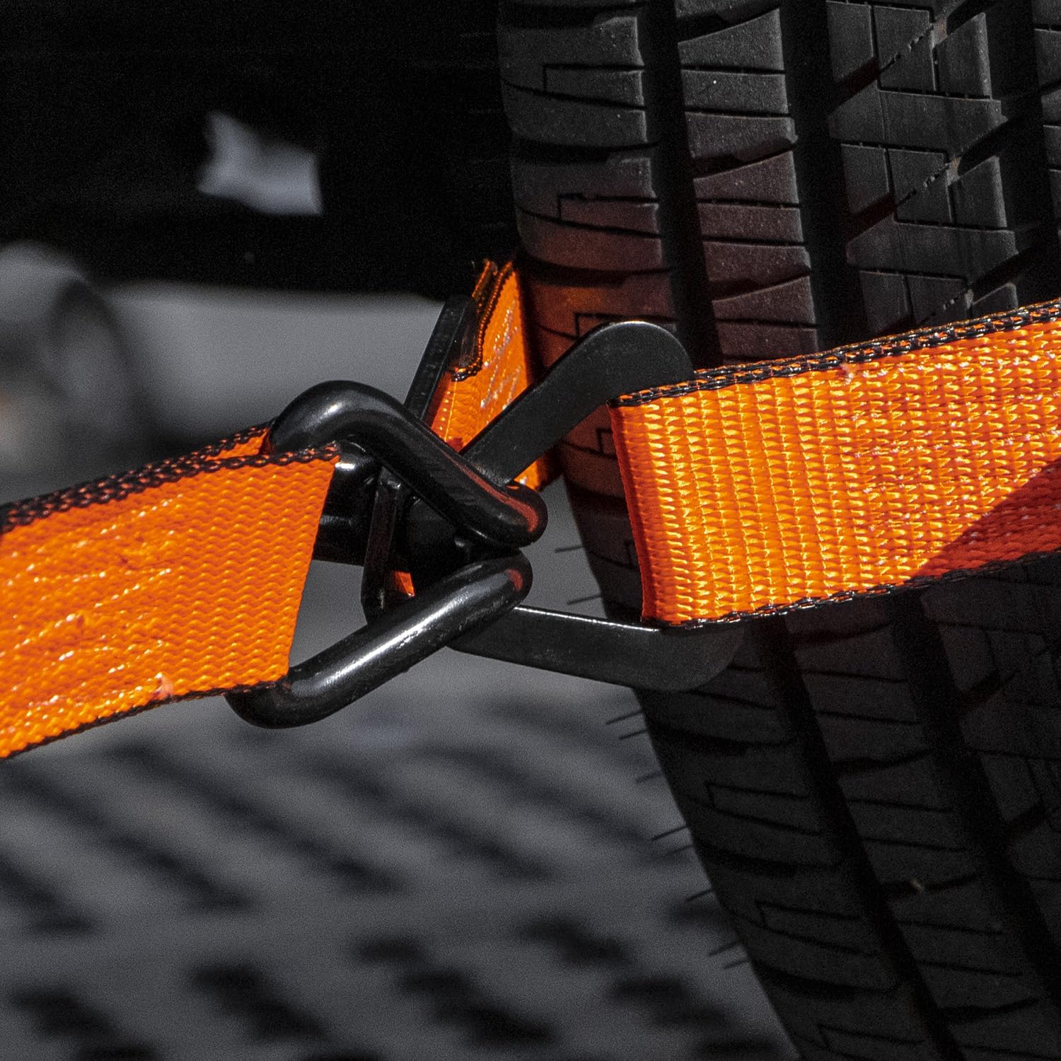 VULCAN Ratchet Strap with Wire Hooks - 2 Inch x 15 Foot - 4 Pack - PROSeries - 3,300 Pound Safe Working Load - Image 5