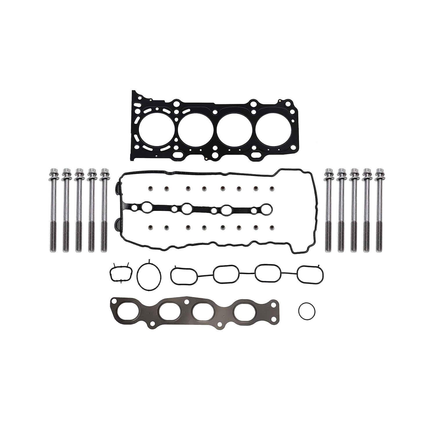 DNJ HGB534 Cylinder Head Gasket Set with Head Bolt Kit for 2009-2013 Suzuki Grand Vitara Kizashi 2.4L L4 16V DOHC 2388cc