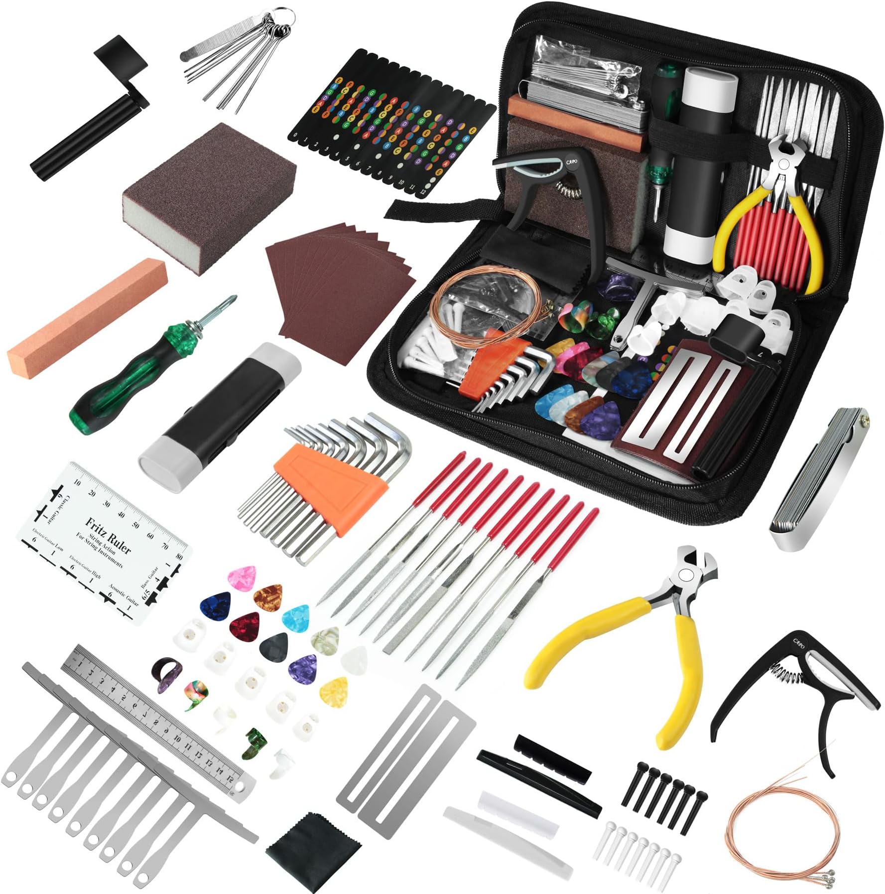 106Pcs Guitar Tool Kit, Guitar Accessories Guitar