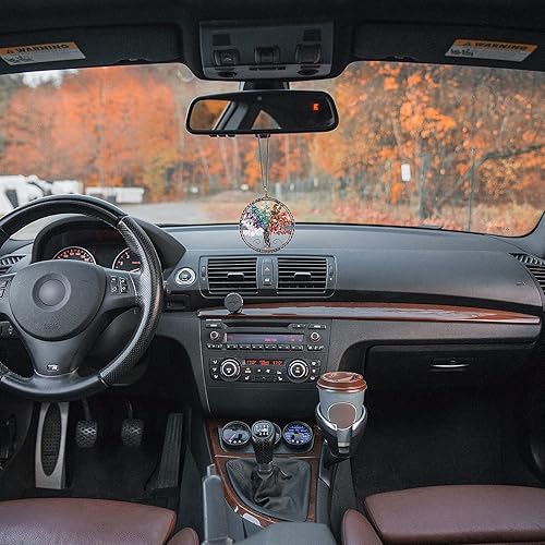 Miniatura 2 de rockcloud Adorno colgante hecho a mano del árbol de la vida, piedras curativas de reiki, para colgar en la pared, para el hogar, oficina, decoración