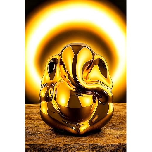 Ganesha Idol Gold Metal 6cm