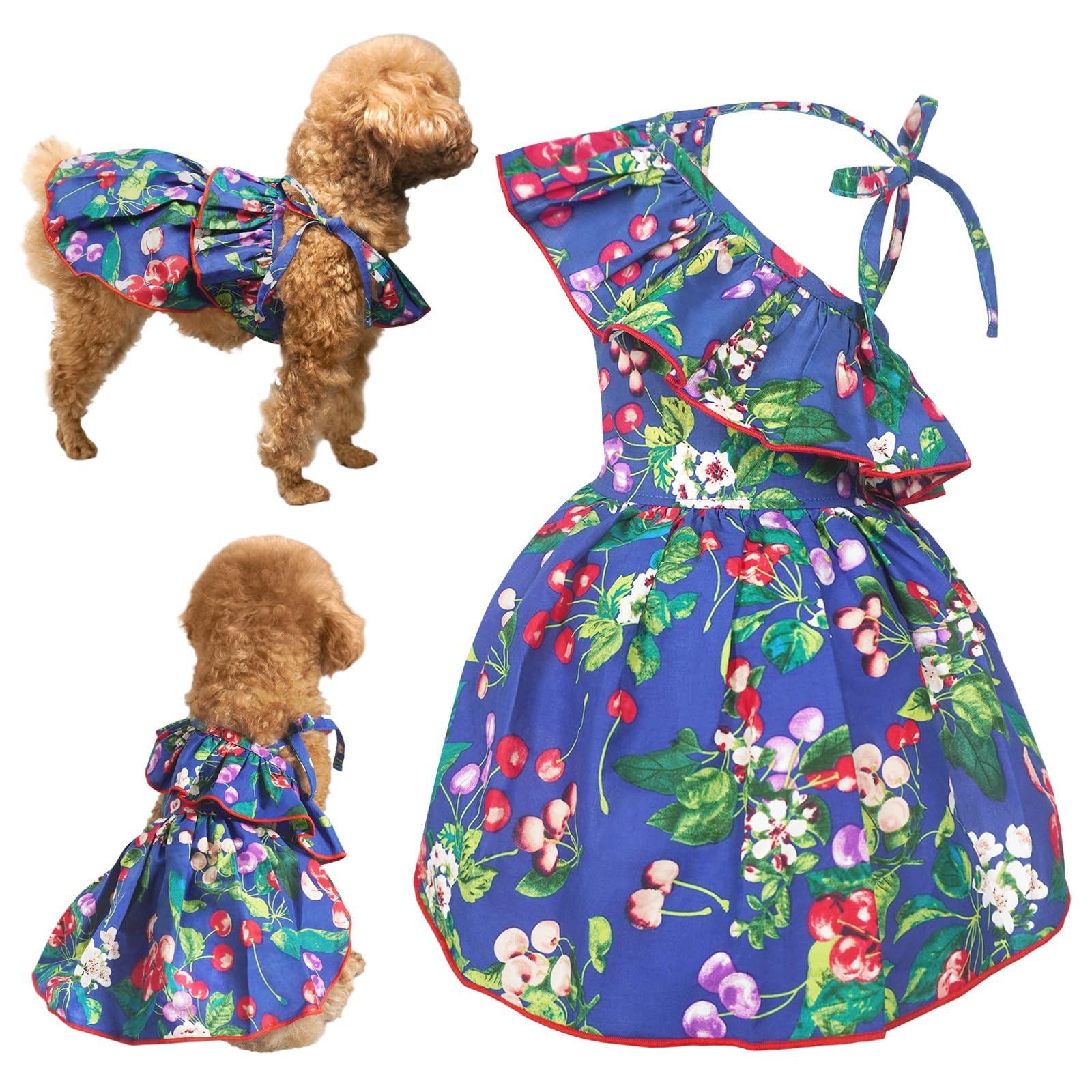 Robe d'été pour chien réglable pour le confort des petits chiens