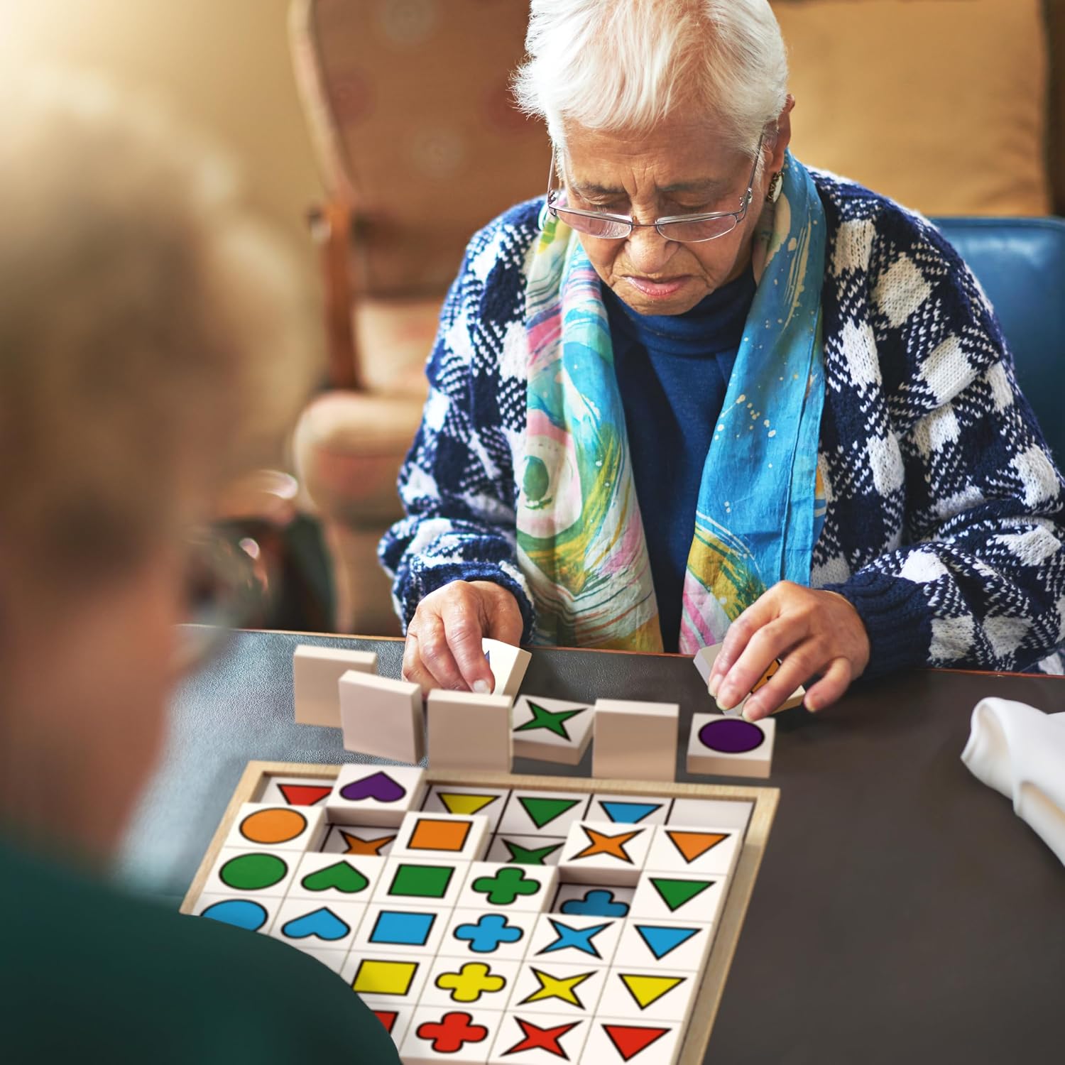 Keeping Busy Match The Shapes Large Dementia Activities for Seniors Dementia Products for Elderly Memory Games for Seniors Alzheimers Products for Elderly Alzheimers Activities Memory Games for Adults