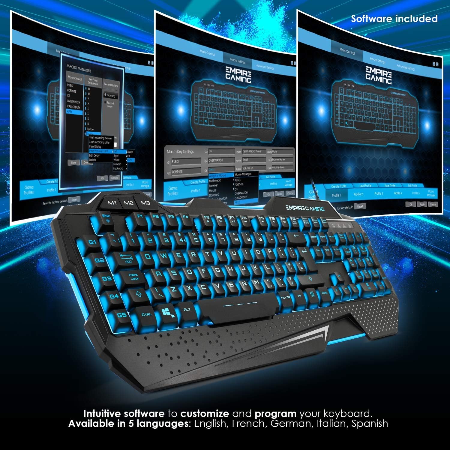 EMPIRE GAMING Hellhounds Keyboard software interface