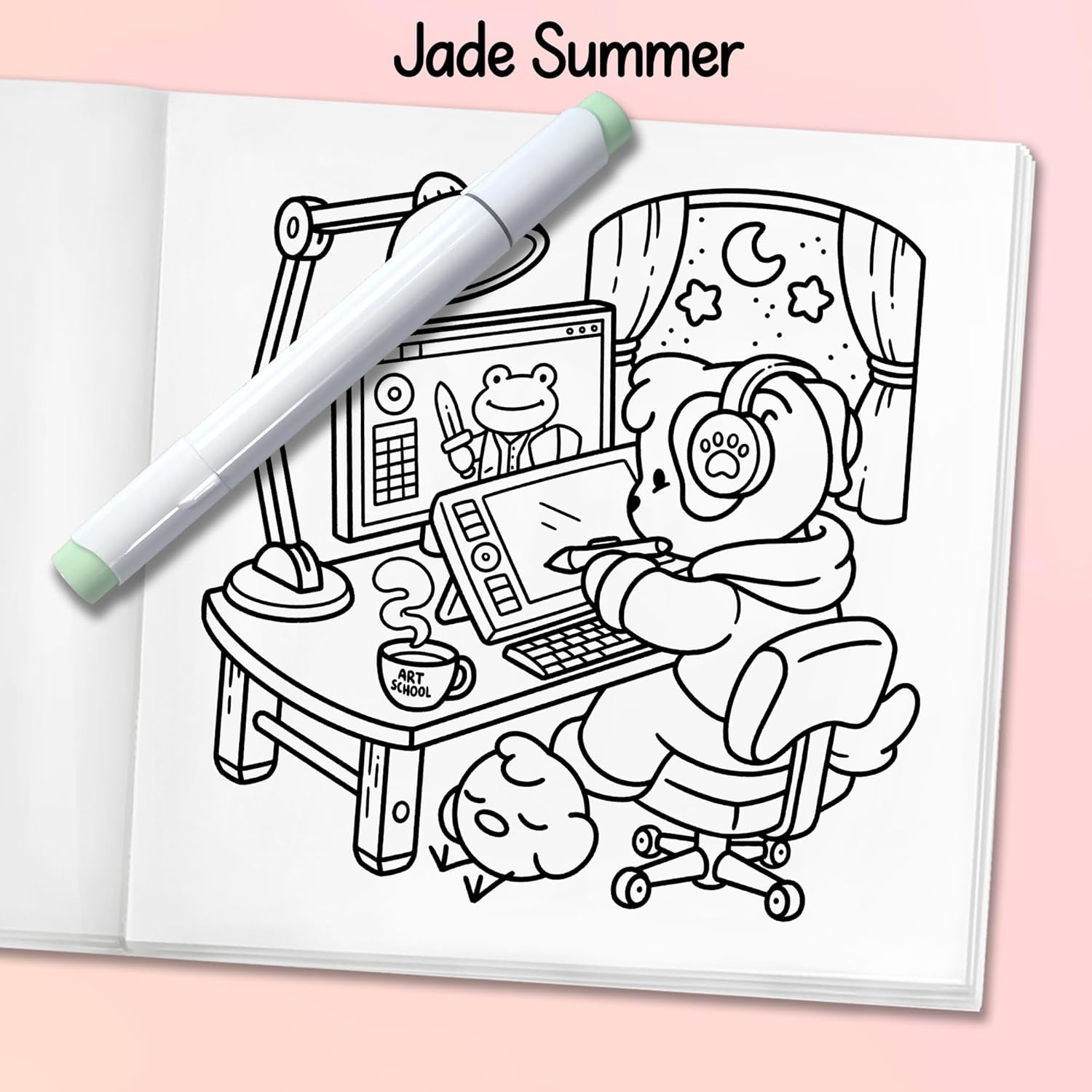 Cozy Jobs: Cute Coloring Book for Adults and Teens with Charming Characters and Easy-to-Color Scenes for Relaxation (Cozy Coloring Books) - Image 7