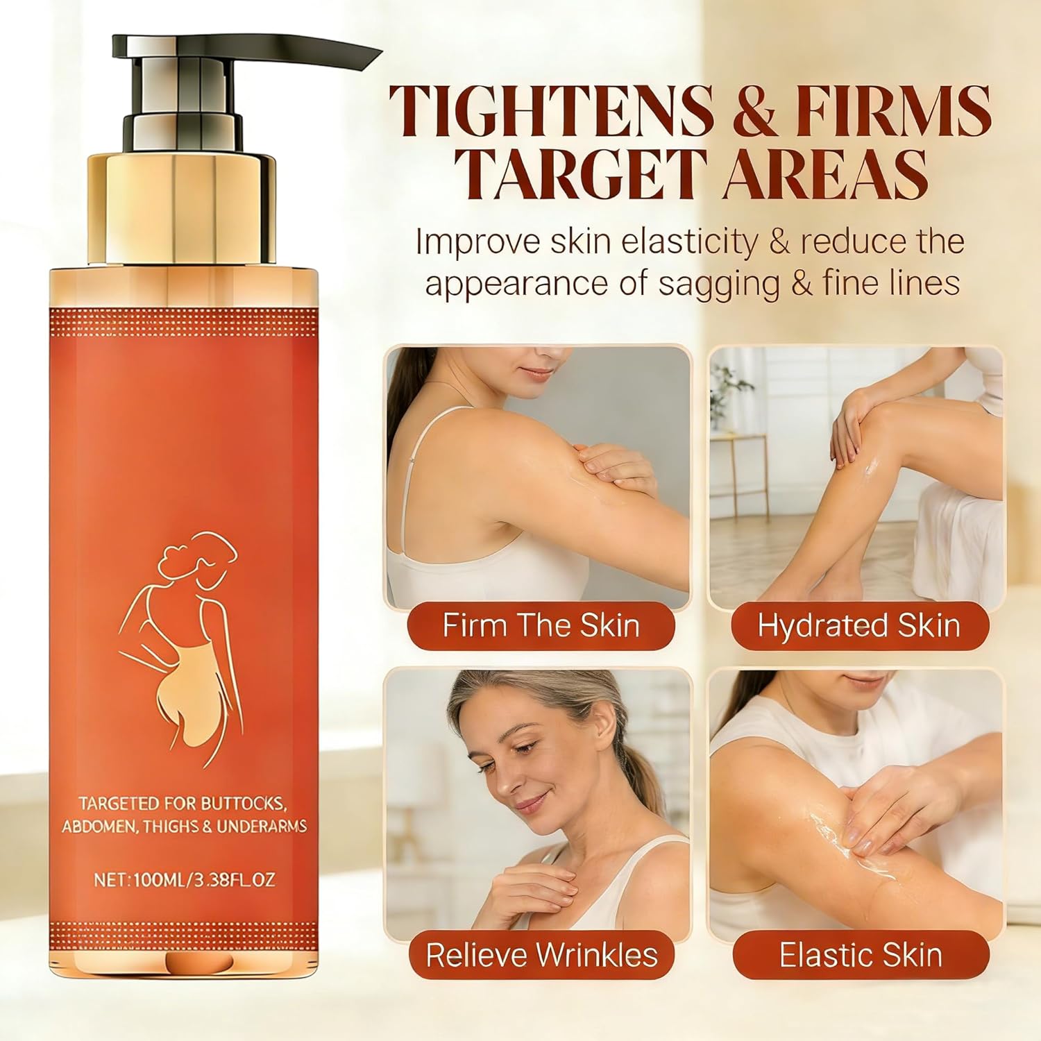 Body Firming Oil – Hydrating and Firming Skin Oil for Women, Full Body Use – Lightweight & Non-Greasy, Reduces Fine Lines, Improves Elasticity - Image 2