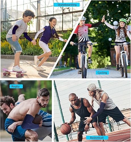 Miniatura 7 de HiRui Coderas para coderas, mangas de compresión de baloncesto