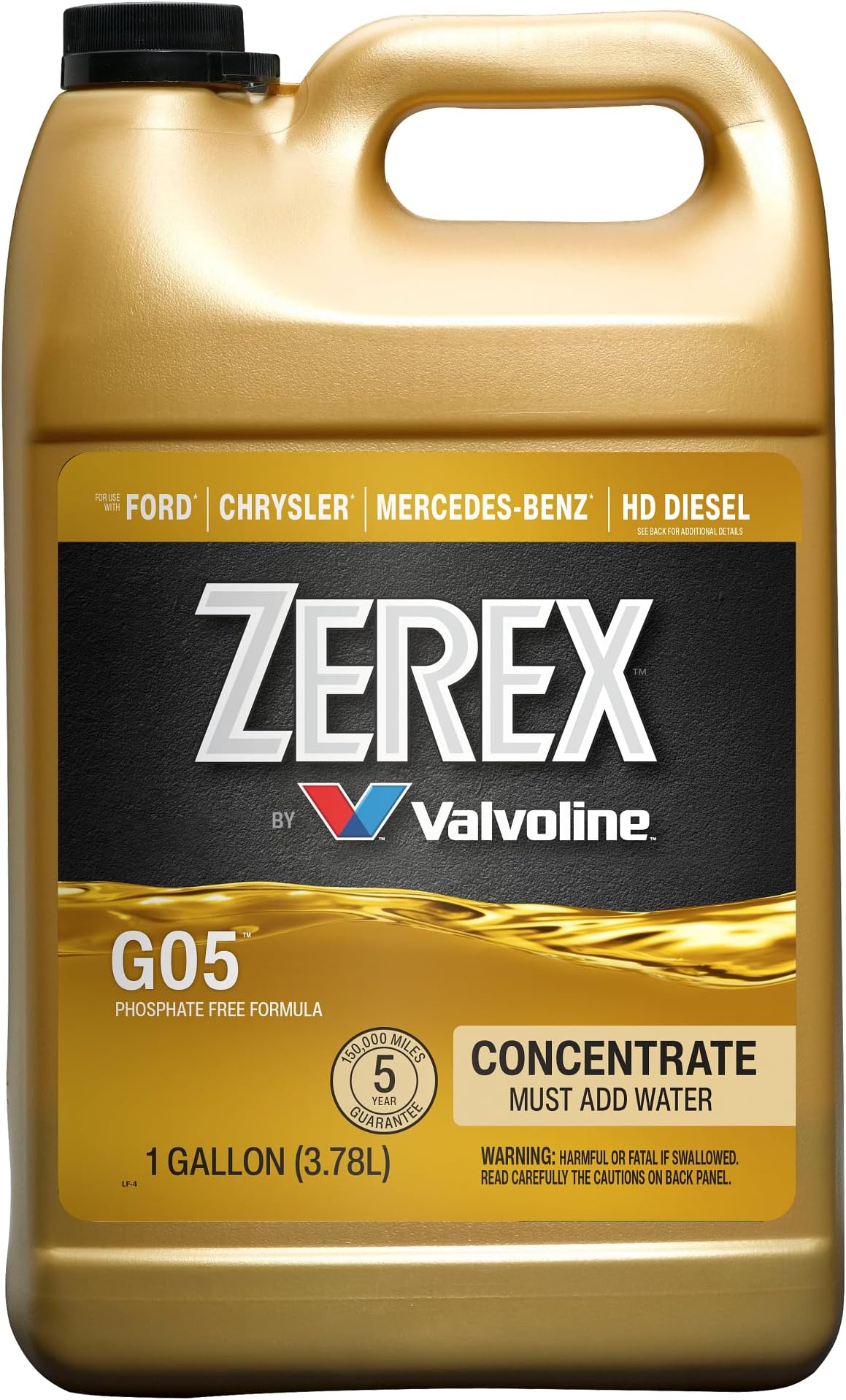 Valvoline Zerex G05 Phosphate Free Concentrate Antifreeze/Coolant 1 GA