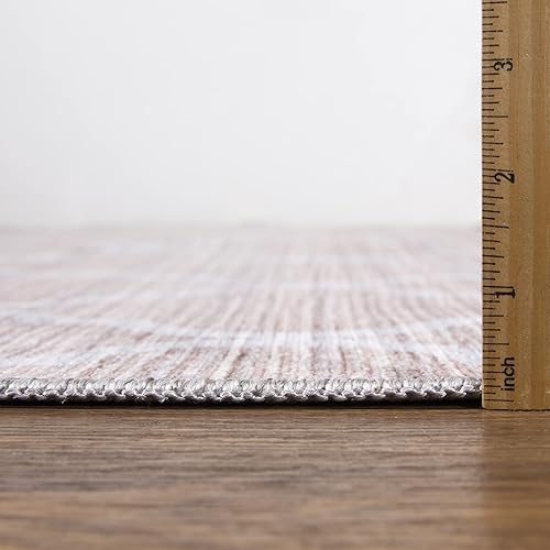 Miniatura 2 de Abani Alfombras rectangulares de polipropileno de 5 x 8 pies, diseño moderno, lavables a máquina, resistentes a las manchas y no desprende pelusa