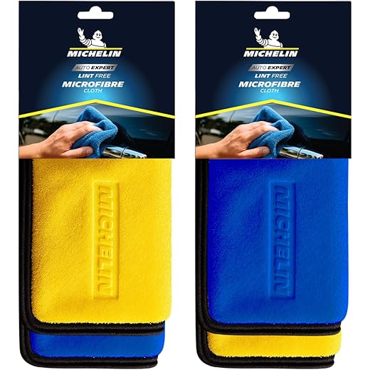 MICHELIN Microfiber Cleaning Cloth Pack of 4 40x40 cm