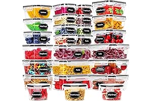 Skroam Storage Bins with Lids Heavy Duty