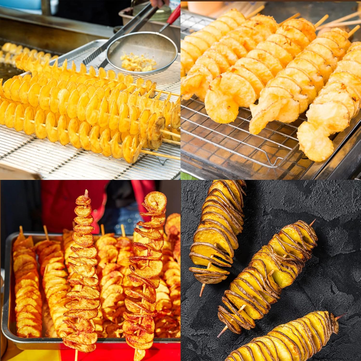 Potato Slicer Spiral Cutter - Tornado Chips Making Tool, Twisted Potato