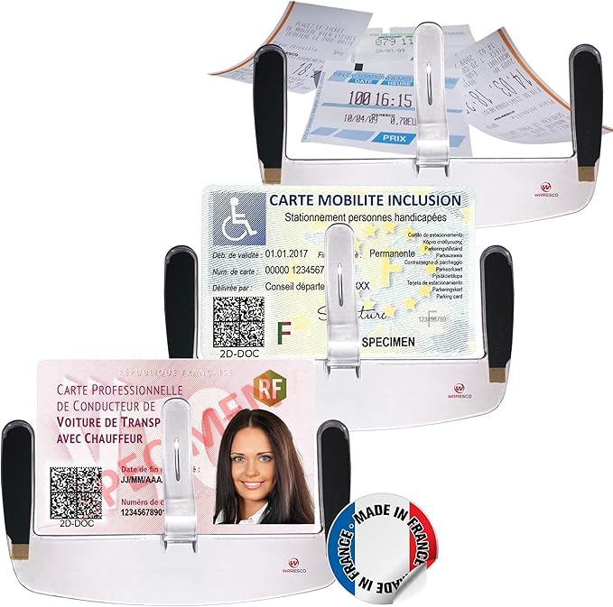 Support Adhésif Pour Carte De Stationnement Destinée Aux Personnes Handicapées Pas Cher | Bureau Vallée