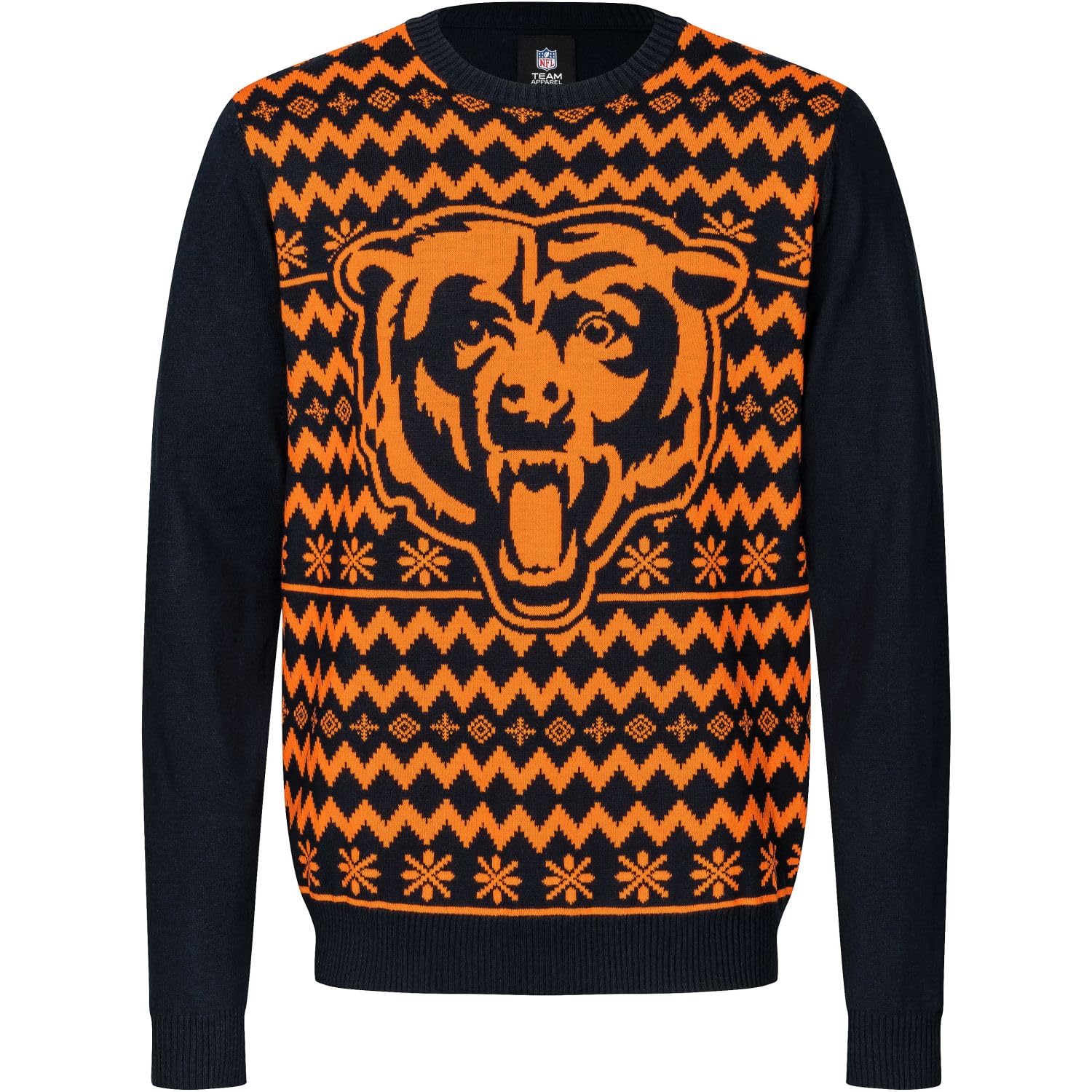 FOCO NFL Winter Sweater Xmas Strick Pullover Chicago Bears - XL