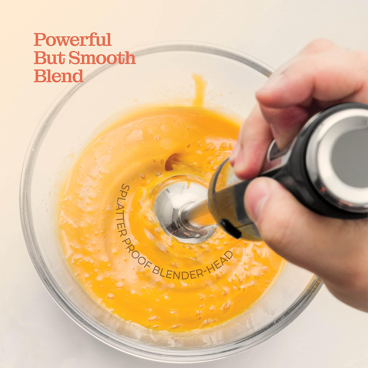 Powerful Immersion Blender, Electric Hand Blender 500 Watt with Turbo Mode, Detachable Base. Handheld Kitchen Blender Stick for Soup, Smoothie, Puree, Baby Food, 304 Stainless Steel Blades (Black): Home & Kitchen