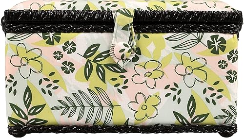 Vista 9 de SINGER Cesta grande, respaldo de costura Nature's Flora con nociones Flora de la naturaleza