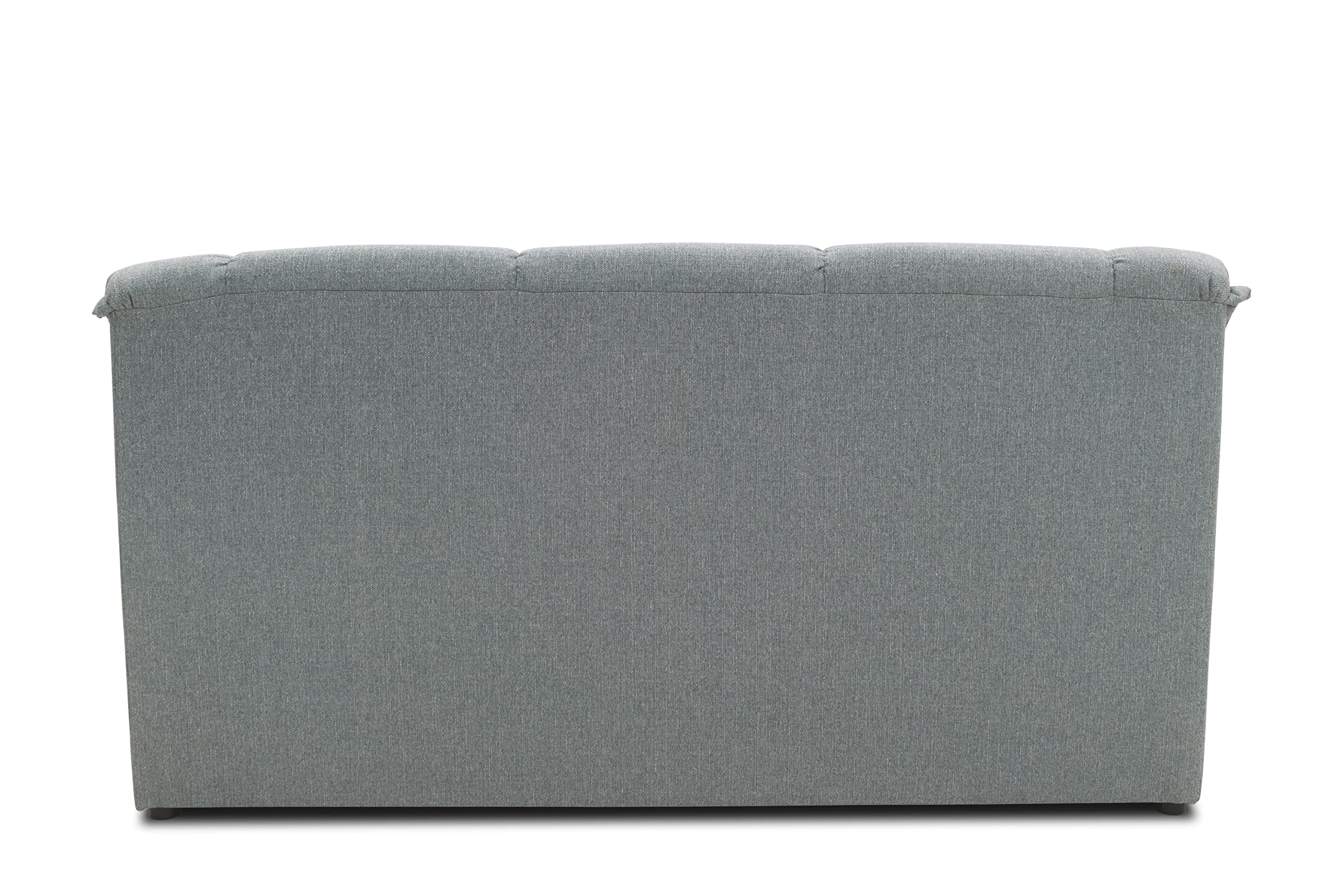 DOMO. Collection Canapé Berlin Classique 3 Places avec Ressorts de qualité supérieure, 3 Places, 178 x 90 x 89 cm (l x p x h), argenté