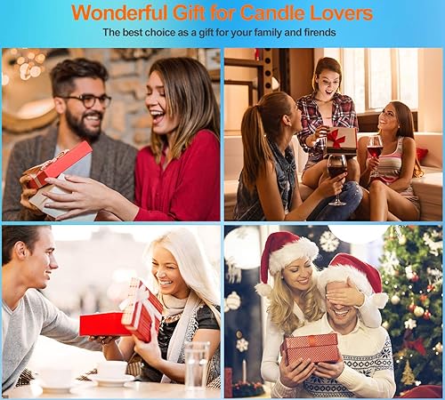 Miniatura 7 de GOSGOONE - Detector de velas, elegante extintor de velas con mango largo, con bisagras, accesorio para apagar la llama de la vela de forma segura,