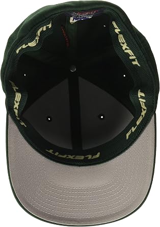 Flexfit Men's Wool Blend Fitted Baseball Cap, Spruce, Large-X-Large Black