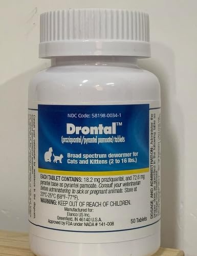 Broad Spectrum Dewormer for Cats and Kittens, (praziquantel/pyrantel pamoate) Tablets,