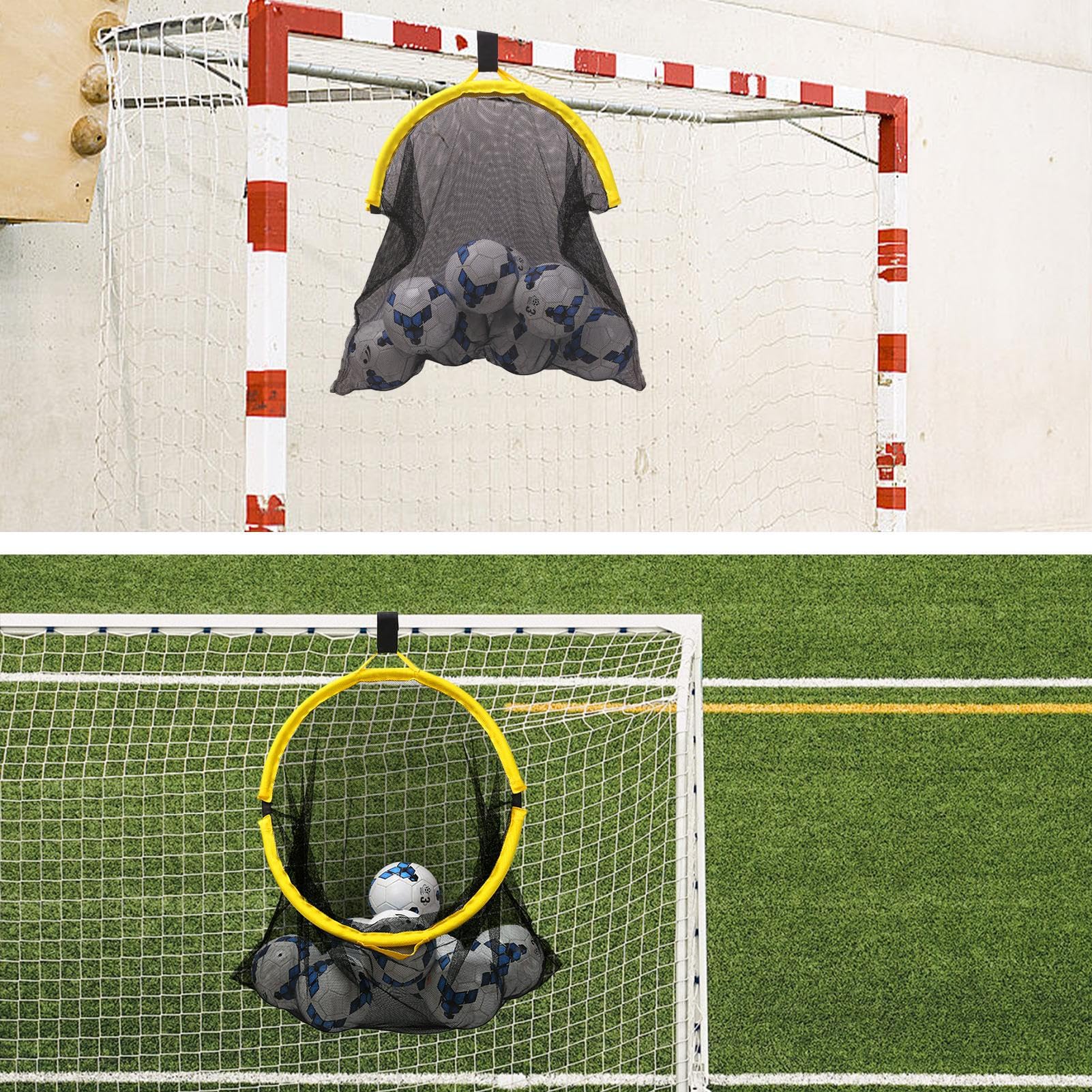 Borsa per rete da allenamento per porta da calcio, Rete da allenamento per | da calcio per bidoni da calcio per casa, esterno, campo da calcio, palestra
