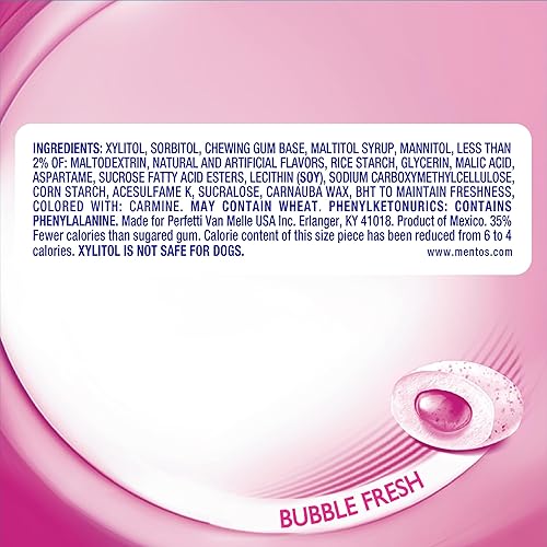 Miniatura 21 de Goma de mascar Mentos Pure Fresh, sin azúcar con xilitol, sabor Wintergreen, para dulces de Halloween, a granel, 50 unidades (paquete de 4)