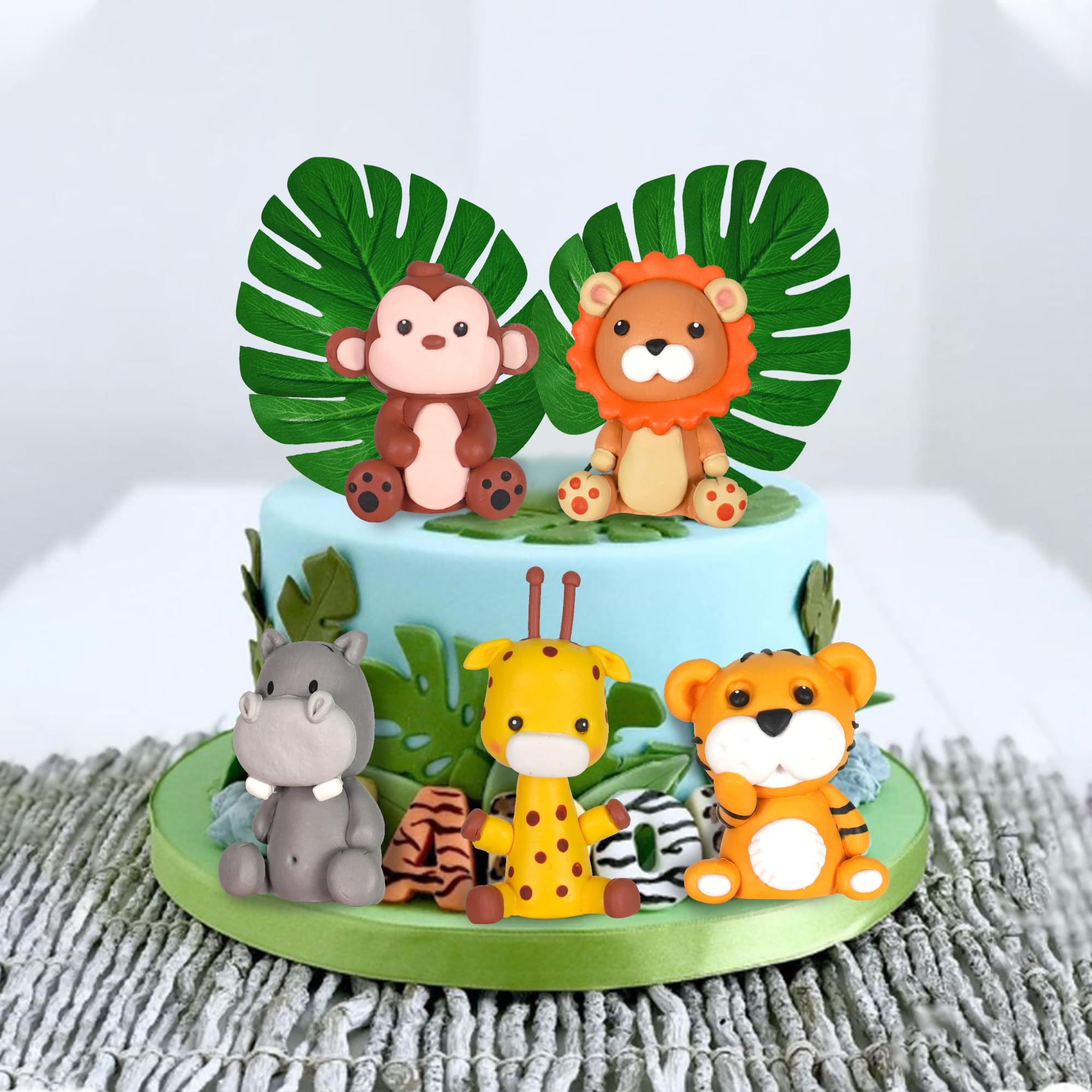 Cake Toppers Animal Train Cake Topper Set – 24-Piece With Giraffe ...