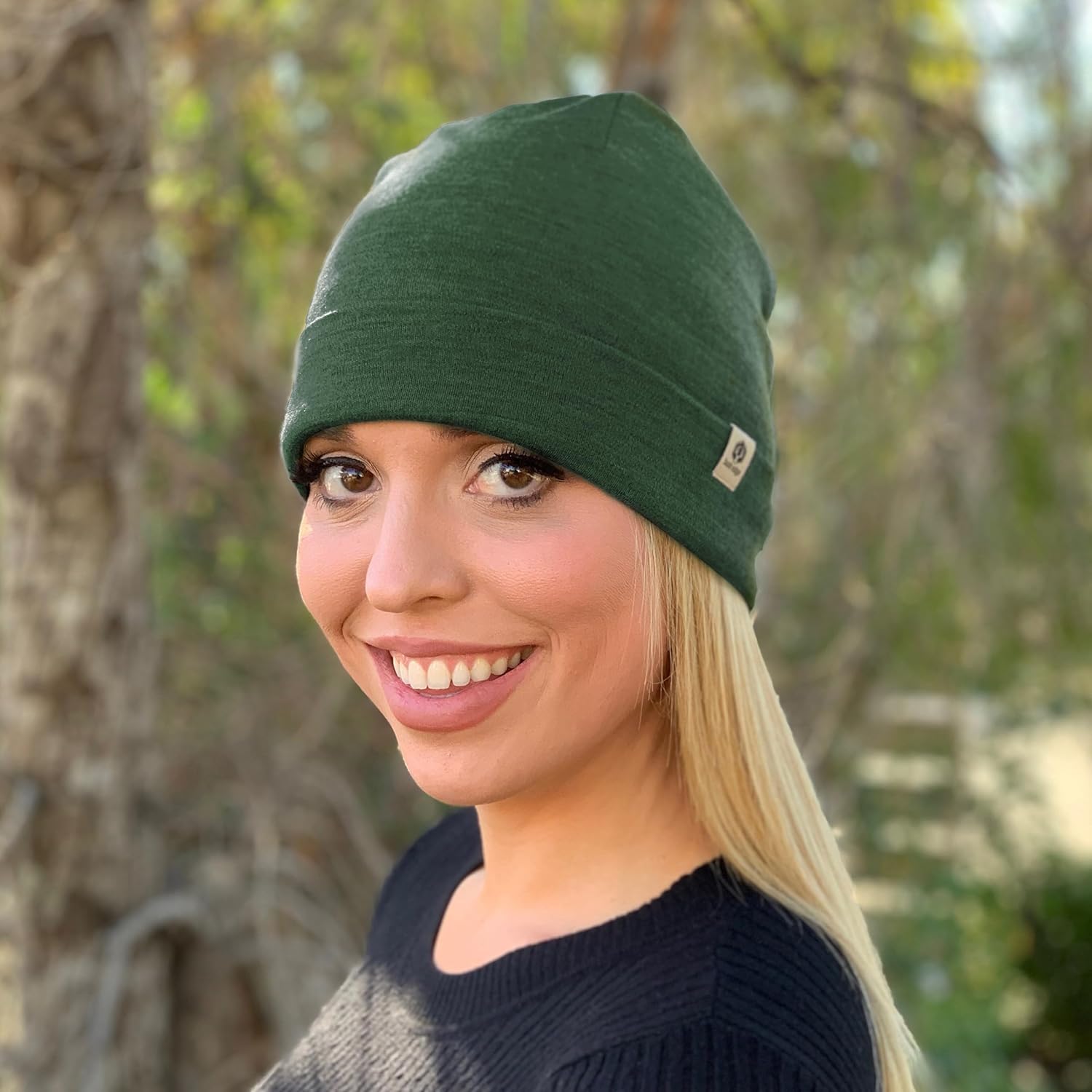 Bush Edge 100% Merino Wool Cuff Beanie Hat