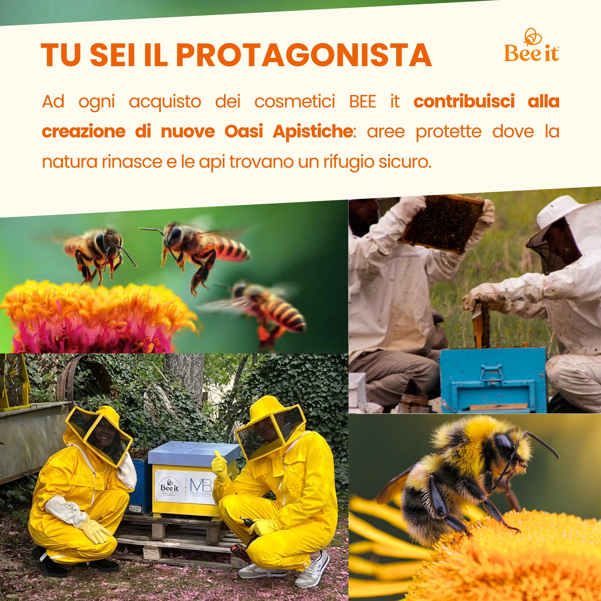 Crème solaire Bee It SPF 50+ – Protection élevée pour la peau, les veines et les capillaires avec du miel gammatique, hydratant et veinotonique biologique