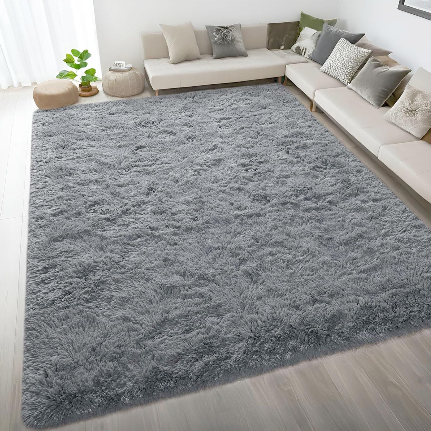 Tapis salon grand format pour protéger le sol et réchauffer la pièce