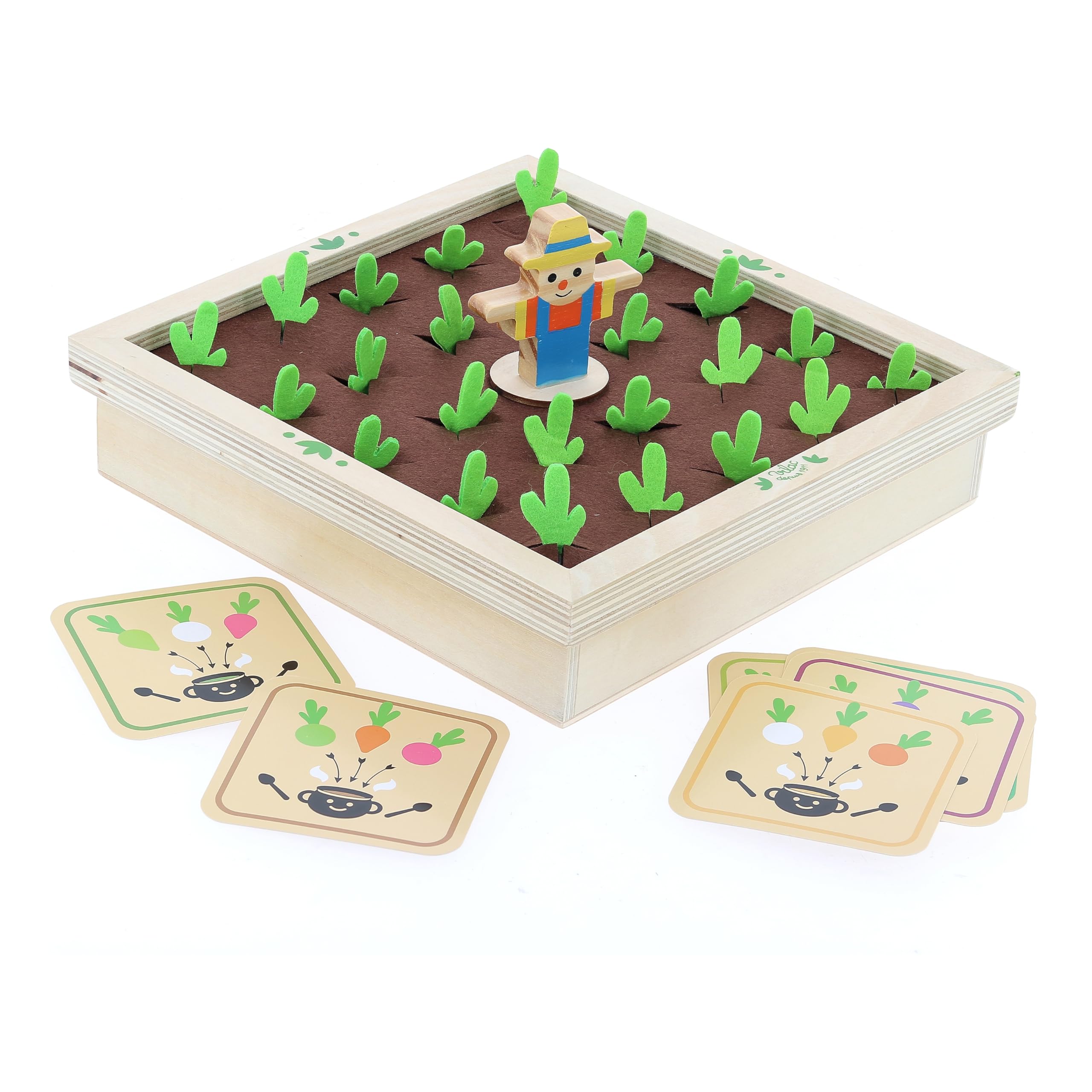Vilac - Mémotager Jour de Récolte - Jeu de Mémoire en Bois - Enfants 3 Ans+