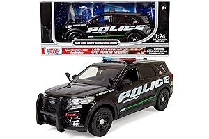 All Star Toys 2022 Ford Explorer Police Interceptor Utility Promo 1:24 Diecast Model Car
