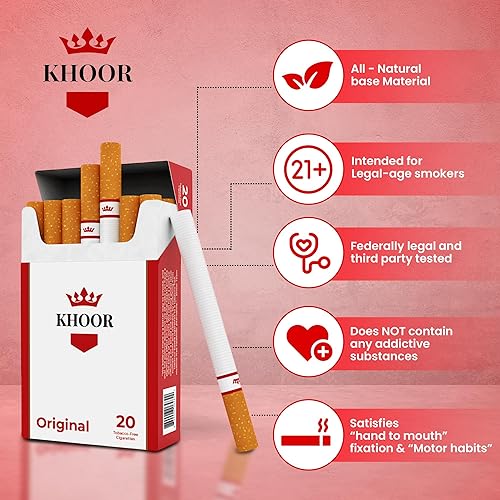 Vista 13 de KHOOR Cigarrillos de mentol a base de hierbas, 2 paquetes de sabor a mentol, alternativa satisfactoria para fumadores que buscan una alternativa