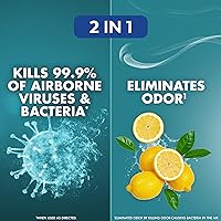 Vista 36 de Lysol Paquete que contiene 2 aerosoles desinfectantes Lysol para superficies duras y suaves, lino crujiente, 19 onzas líquidas + Lysol Air Sanitizer