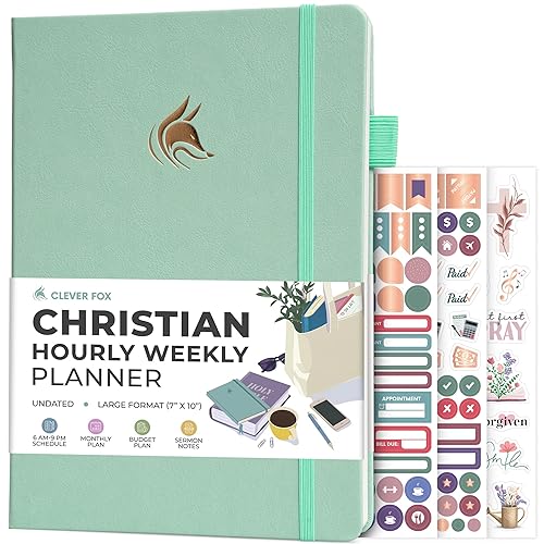 Clever Fox Christian Hourly Weekly Planner – Goal Setting Planner
