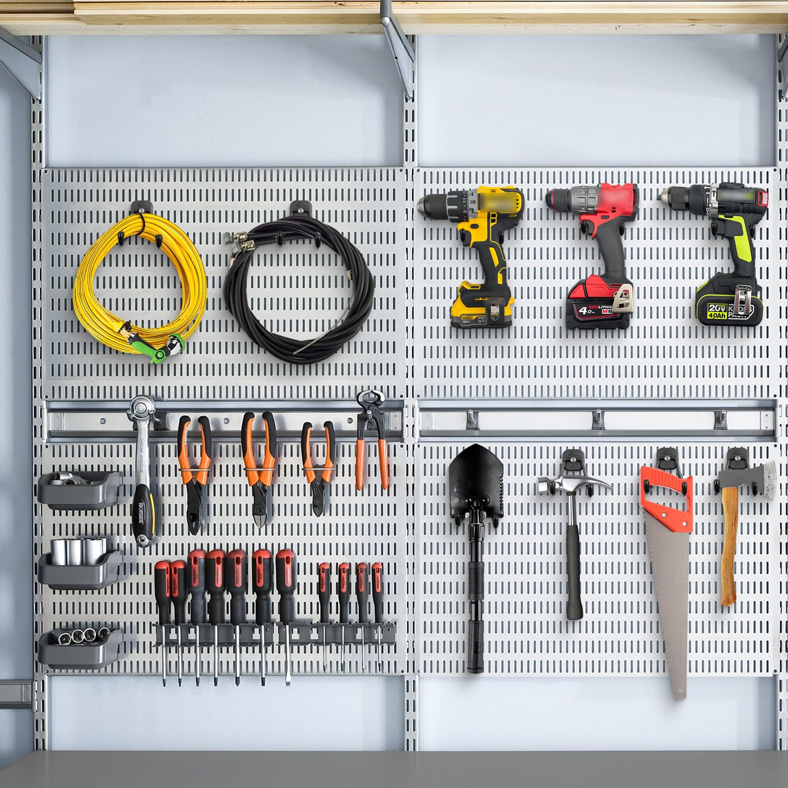 Crochet Magnétique à Double Rotation 360° - Support Pour Voiture, Camping-car & Atelier - Charge Max 20 Kg