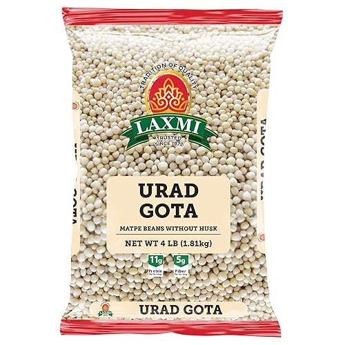 Laxmi Urad Dal - 4lbs (Lentejas negras sin cáscara) - Alimentos tradicionales indios