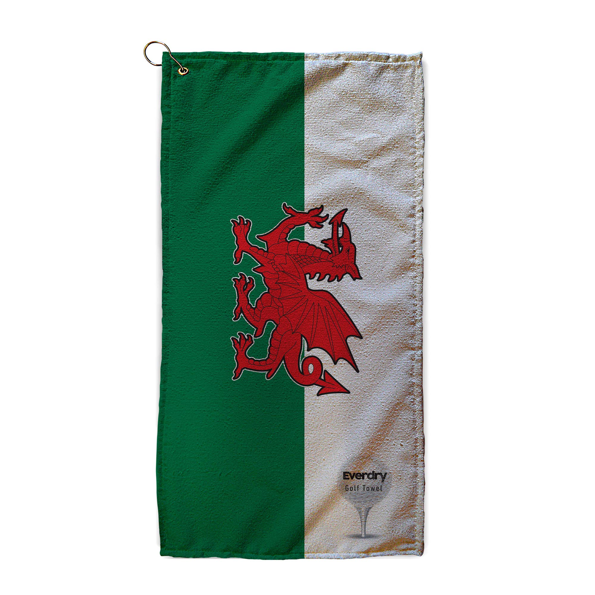 L&S PRINTS FOAM DESIGNS Welsh Dragon Flag - Golf Towel