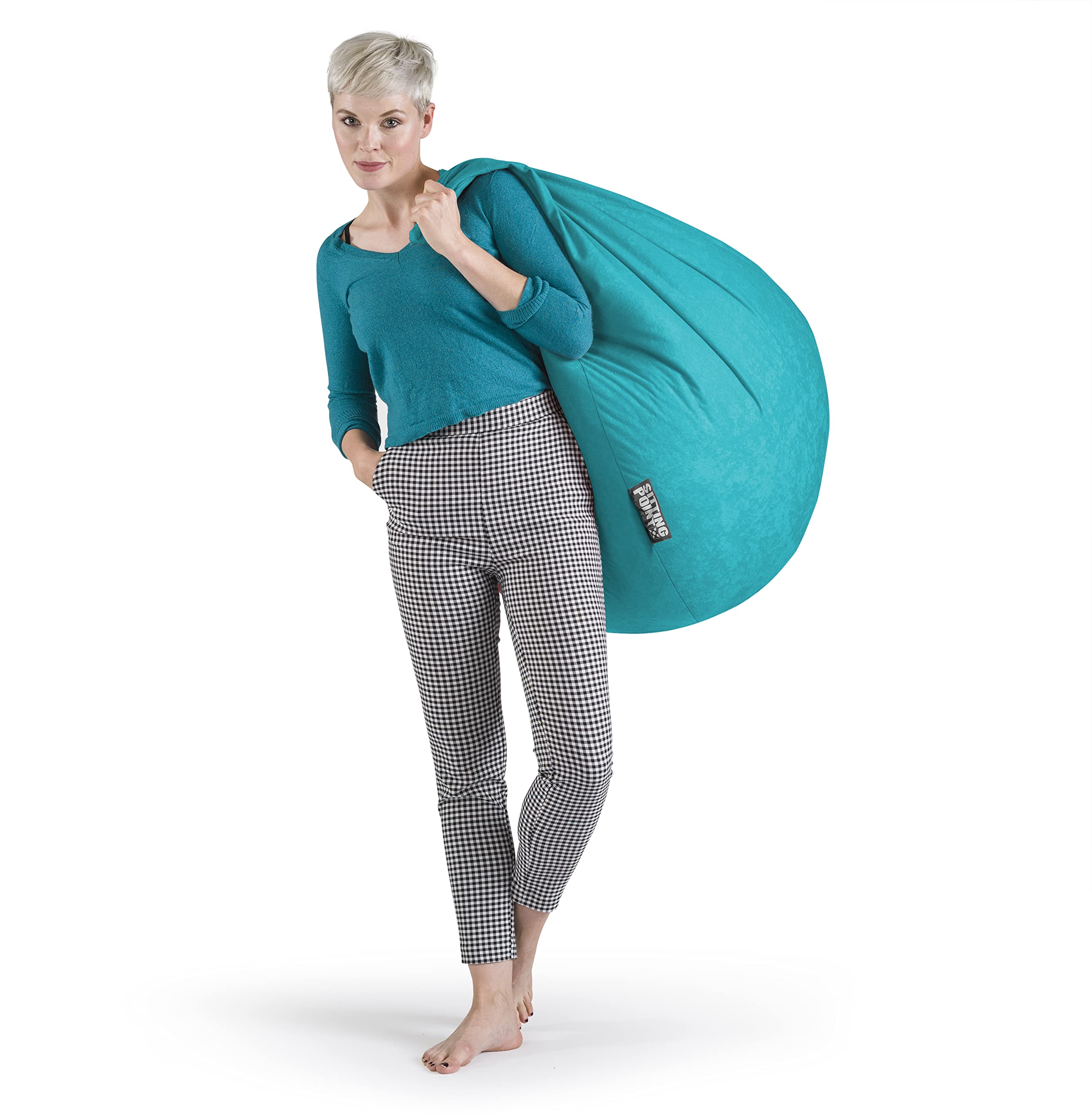 SITTING POINT only by MAGMA - Pouf Easy XL, Circa 220 Litri, Colore: Smeraldo
