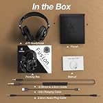 OneOdio A70 Fusion Bluetooth Over Ear Headphones with 72H Playtime, Studio DJ Headphones with Share-Port, Wired and Wireless Recording Headphones with Stereo Sound for Electric Drum Piano Guitar AMP