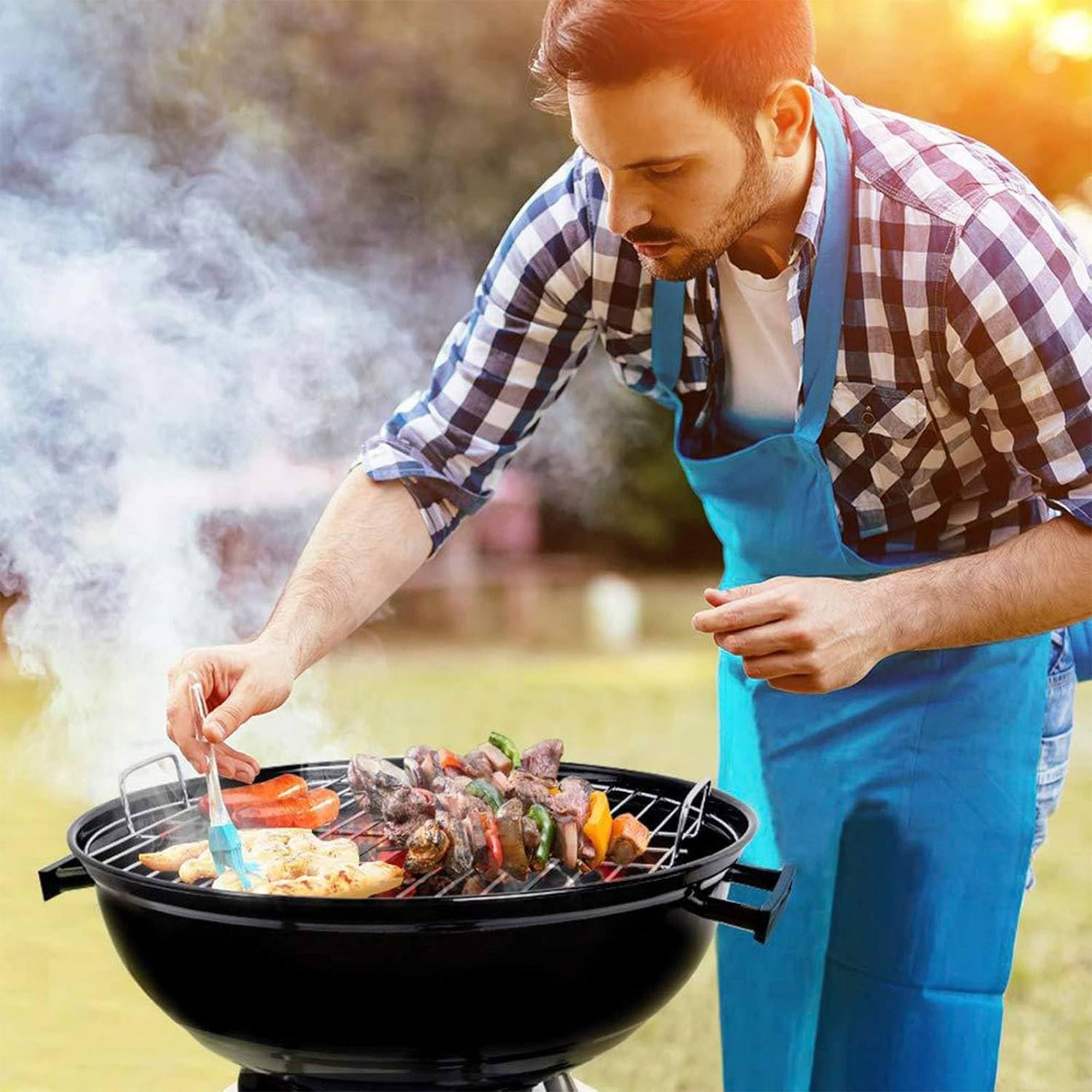 Well Home Barbacoa con ruedas tipo bowl Ø47cm