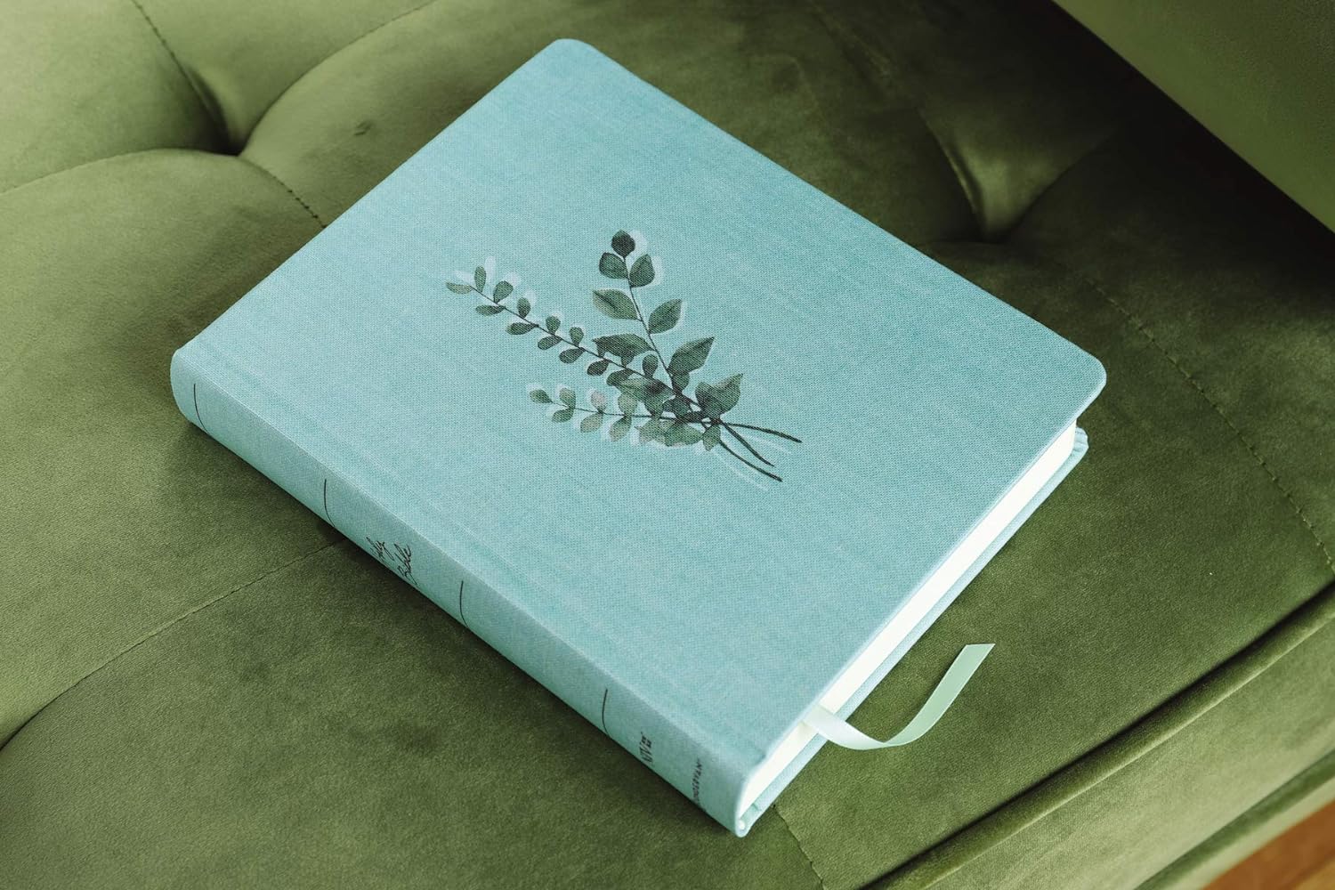 Teal Cloth Over Board Double-Column Journal Bible