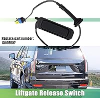 Vista 2 de X AUTOHAUX 15106857 Botón del interruptor de liberación de la puerta trasera del maletero para Chevrolet Suburban 1500, Cadillac Escalade ESV, GMC