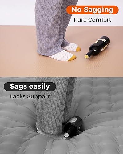 Miniatura 3 de Kingcamp FLEXIREST 5.0 - Colchoneta de dormir para camping, inflable sin PVC, colchón de camping compacto de alto soporte con saco de bomba para