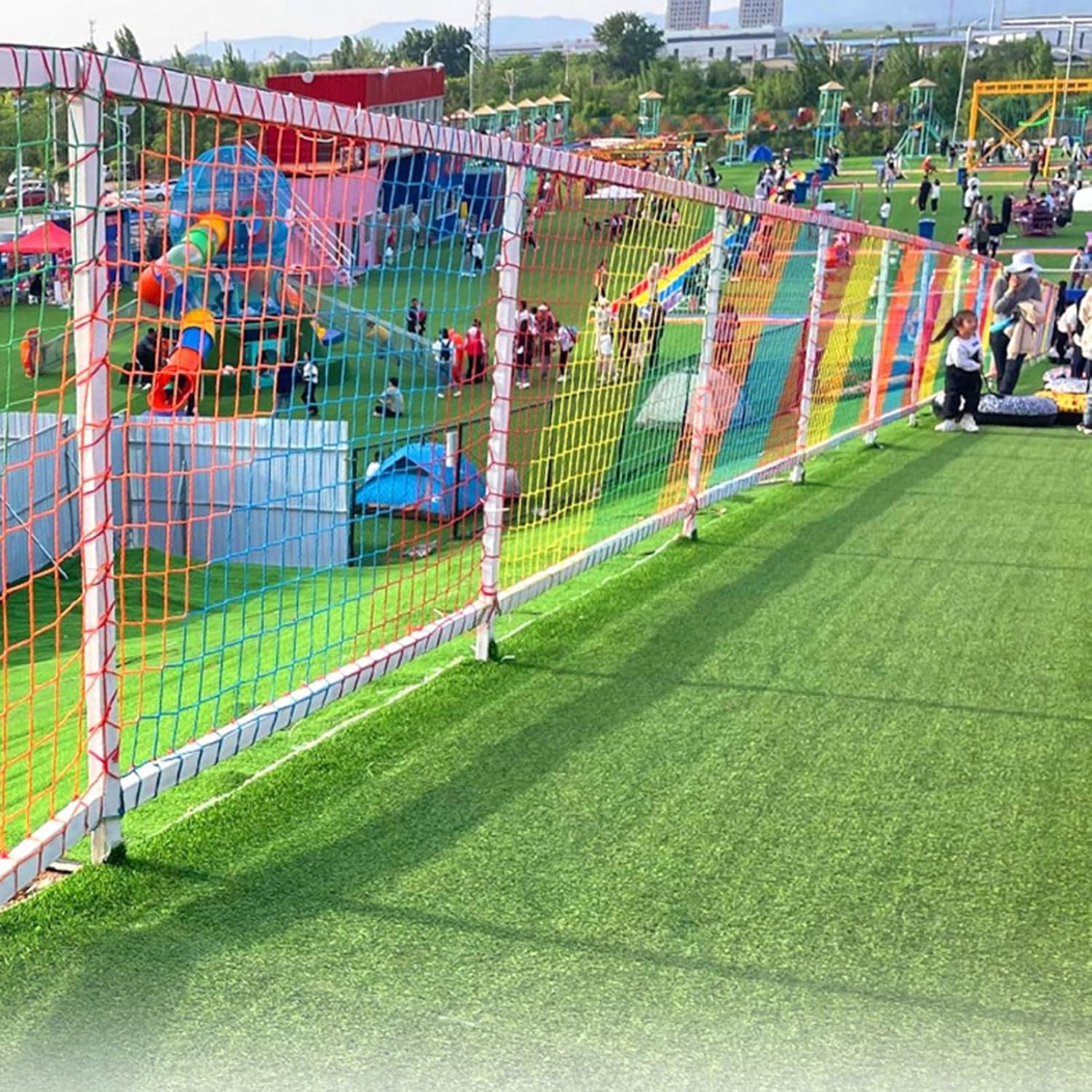 SCITOY Safety Netting for Railings, Playground Partition Net Decoration Net, Playground Rope Netting, 4mm/4cm, Stair Safety Anti-Fall Net (1.2x2m/4x7ft)
