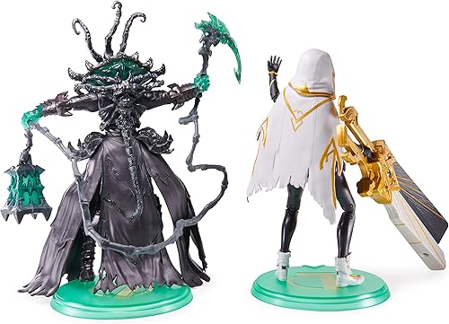 Miniatura 10 de League of Legends, Paquete de 2 figuras coleccionables oficiales de Senna y Thresh de 6 pulgadas, que brillan en la oscuridad con 4 accesorios, la