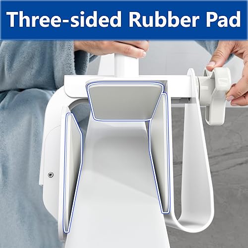 Miniatura 6 de Baranda de seguridad para bañera Asa de agarre para ducha para personas mayores, ancianos y discapacitados, se ajusta a paredes de bañera de 3.1 a