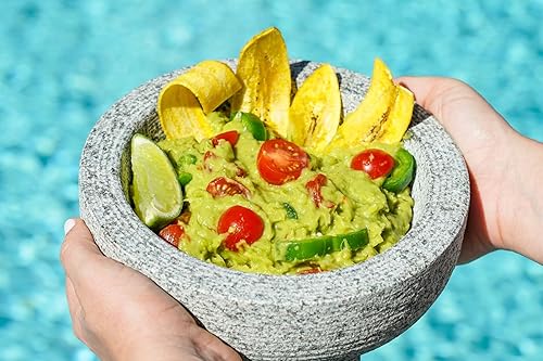 Miniatura 9 de IMUSA Molinillo de especias Molcajete de granito de 6 pulgadas gris