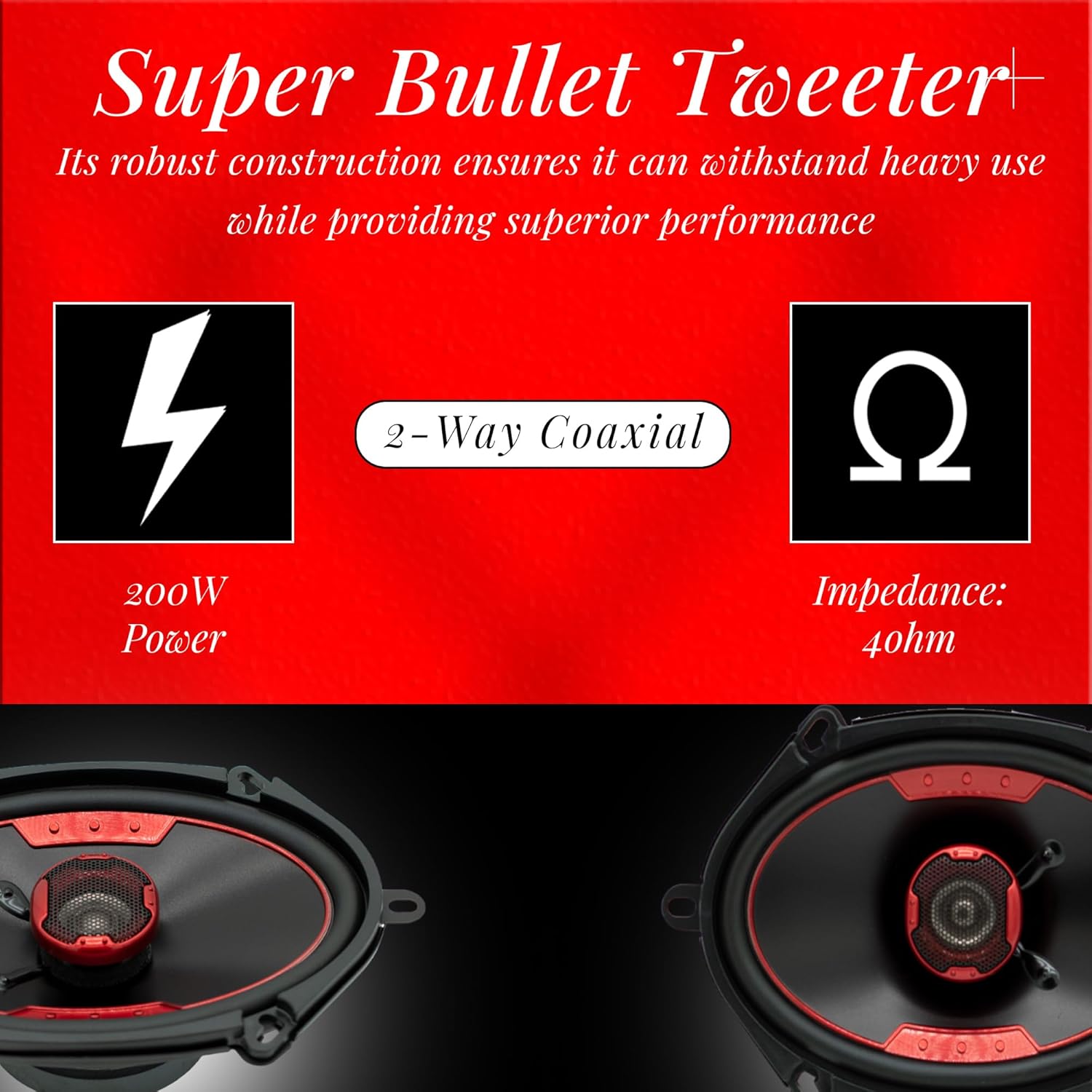 MB Quart XK2-168 5x7/6x8-Inch 200 Watt 2-Way Coaxial Speaker System for Superior Car Audio