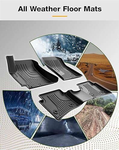 Miniatura 2 de Alfombrillas originales Rio para modelos Kia Rio Sedan y Hatchback 2018-2024  Alfombrillas de TPE de ajuste personalizado para Kia Rio 1 y 2 fila